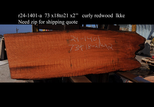 Curly Redwood | DIY Craft Wood | Guitar Wood | R24-1401