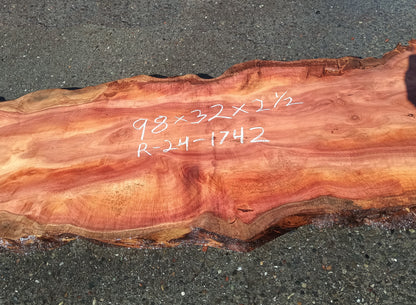 Redwood Bunion Slab | Table | Epoxy Idea | Headboard | R24-1742