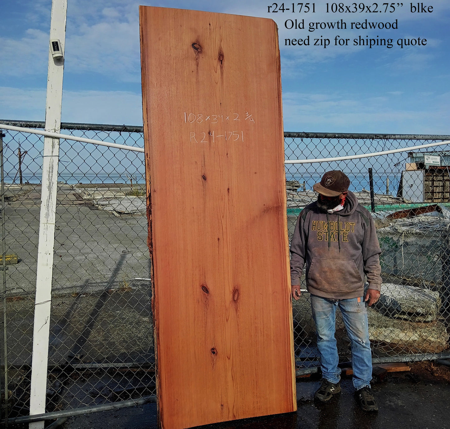 Old Growth Redwood | Desk | Redwood Slab | R24-1751