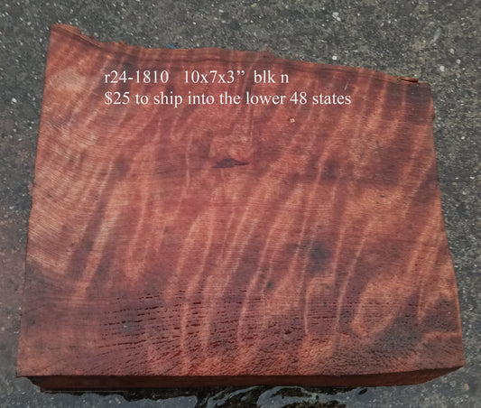 Curly Redwood | Turning block | Craft Wood | R24-1810