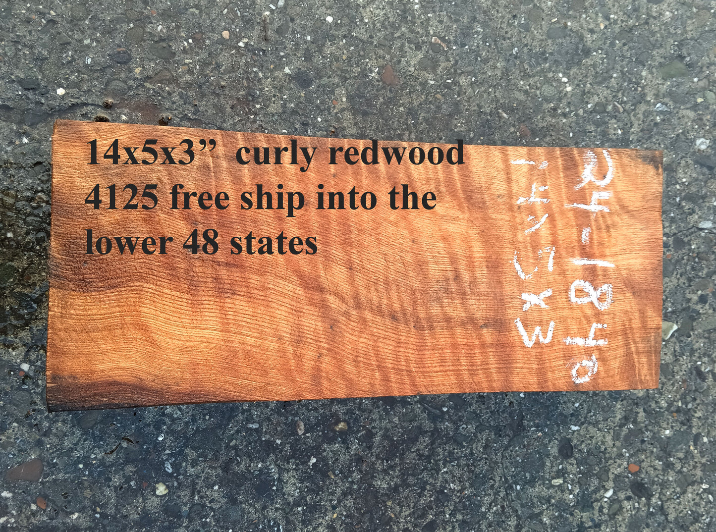 Curly Redwood | Turning Block | Craft Wood | RBL24-1840