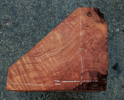 Curly Redwood | Turning block | Craft Wood | R24-1935