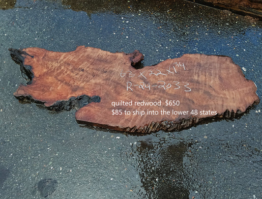 Quilted Redwood | Epoxy Idea | Table | Wall Art | R24-2033