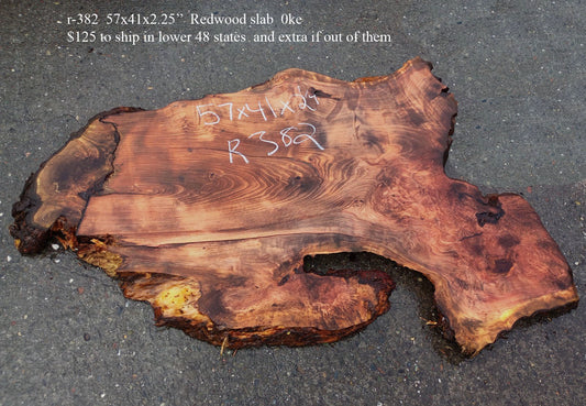 Redwood Burl Slab | DIY craft wood | live Table | Redwood | R24-382