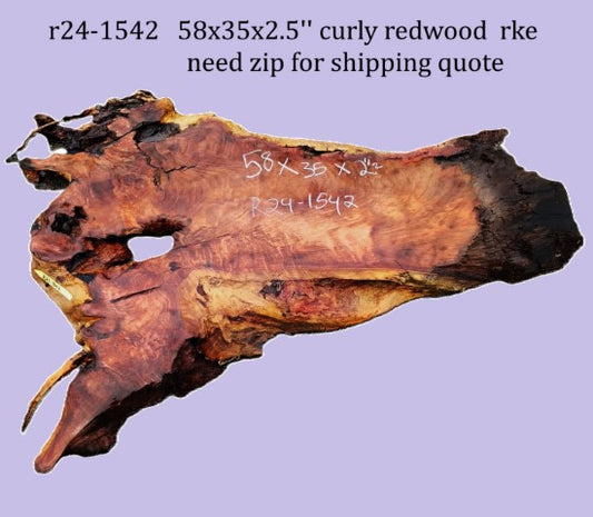 Curly Redwood | DIY | River Table | Craft Wood | R25-1542