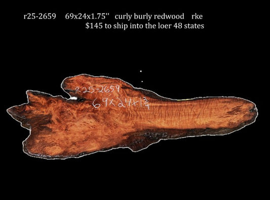 Redwood Slab | DIY | River Table | Burl table | Craft Wood | R25-2659