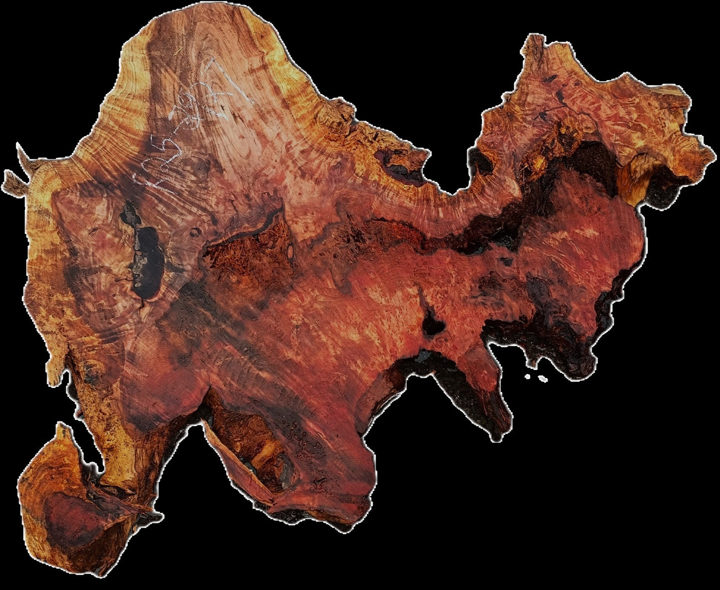 Curly and Burl | Redwood Slab | DIY | Table | R25-2927