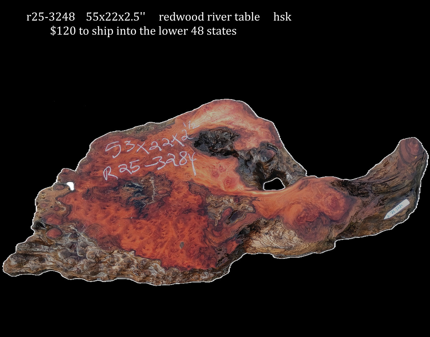 Redwood Burl | DIY | River Table | Live Edge | R25-3284