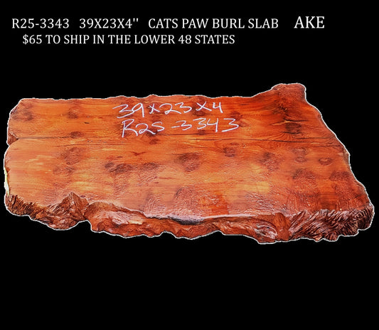 Cats Paw Redwood Slab | DIY craft wood | Epoxy River Table | Redwood | R25-3343