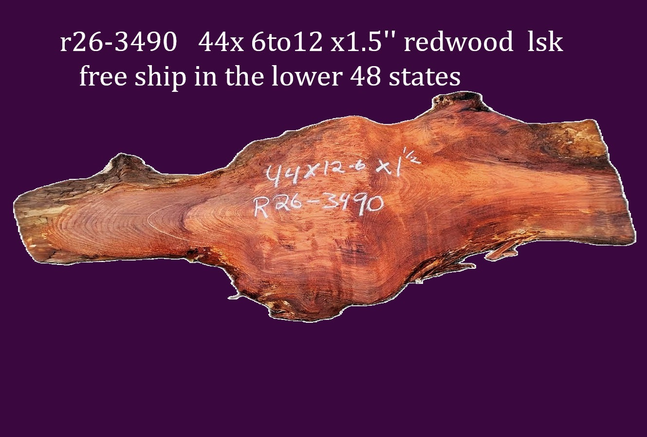 Redwood Burl Slab | DIY | Craft Wood | Table | R26-3490