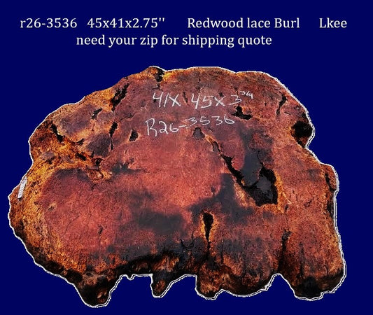Redwood Lace Burl | DIY | Craft Wood | Table | R26-3536
