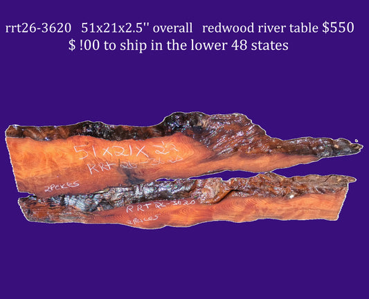 redwood river table | River Table | Craft Wood | DIY | rrt26-3620