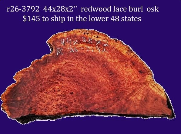 Rare Redwood Lace Burl | Redwood Slab | Redwood Burl | Craftwood | DIY | R26-3792