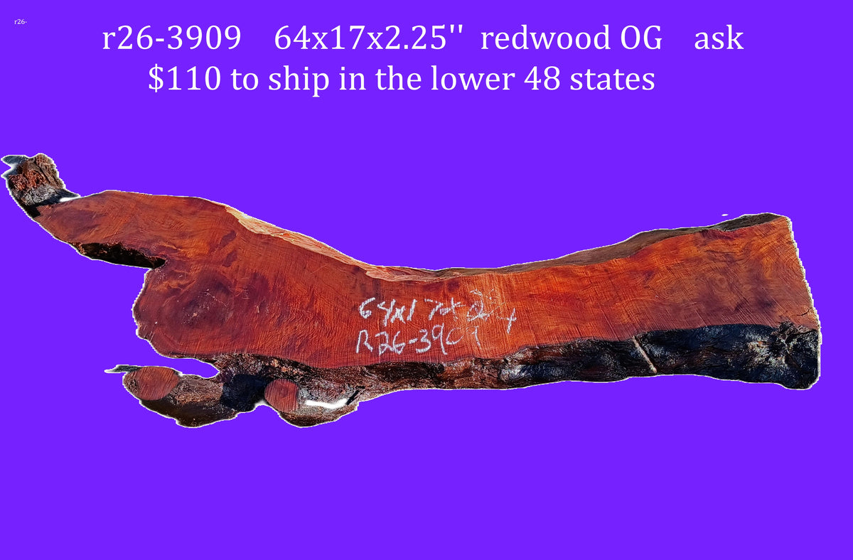 old growth | Redwood Burl Slab | DIY | river table or headboard | R26-3909