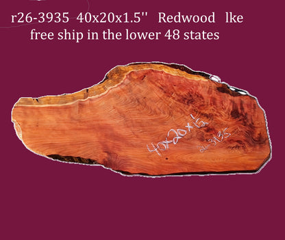 Redwood Slab | DIY | craft woods | wood sign | R26-3936
