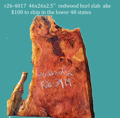 Redwood Slab | DIY | craft woods | wood sign | R26-3979