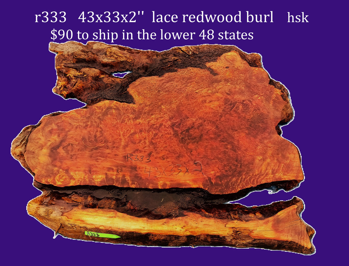 Redwood burl slab | DIY | Headboard| river table | R333