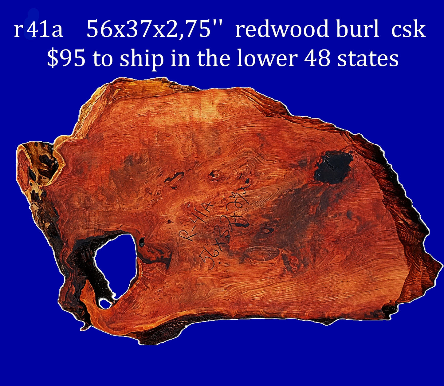 Redwood burl slab | DIY | burl table | river table | craft wood | r41