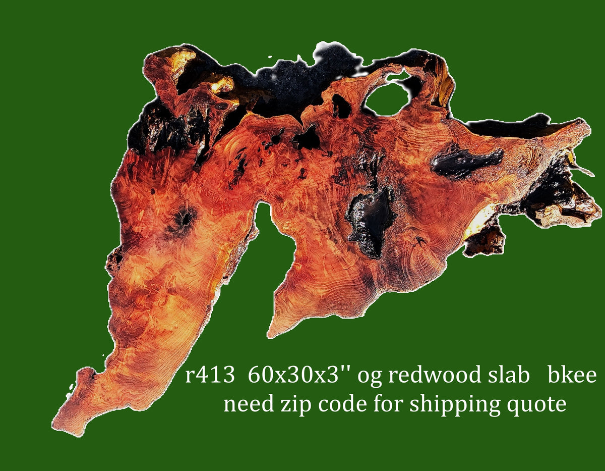 OG | Redwood Burl Slab | river table | headboard | DIY | R-413