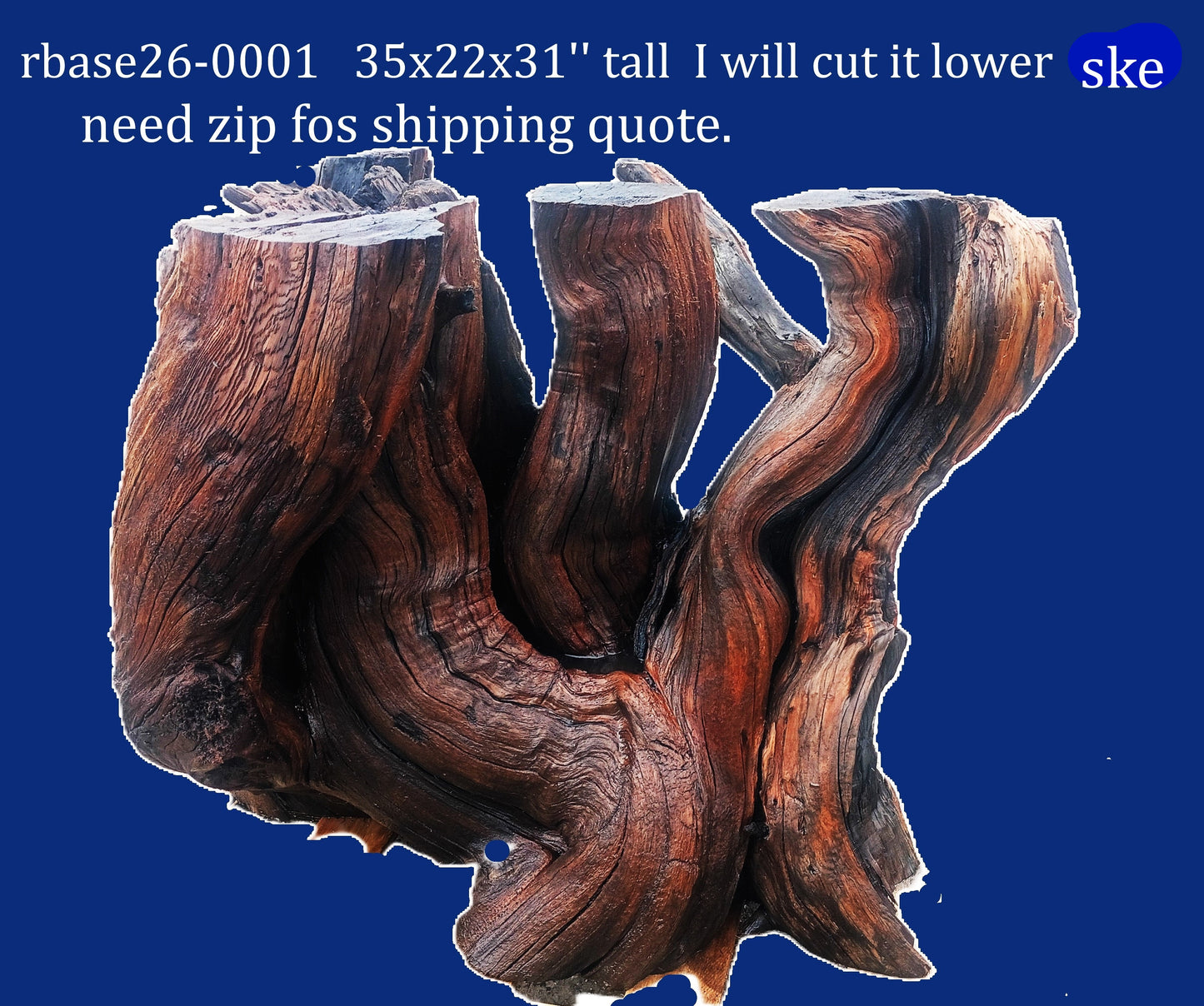 redwood base | root table base | live edge base |  rbase26-0001