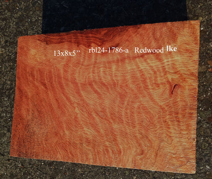 Curly Redwood | Turning block | Craft Wood | R24-1786