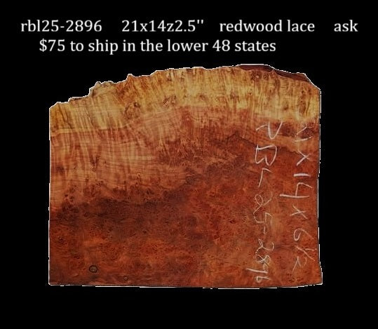 Redwood Burl Block | Turning Block | DIY | Craft Wood | RBL25-2896