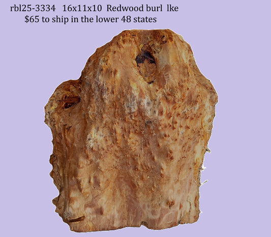 Redwood Burl Block | Turning Block | DIY | Craft Wood | RBL25-3334