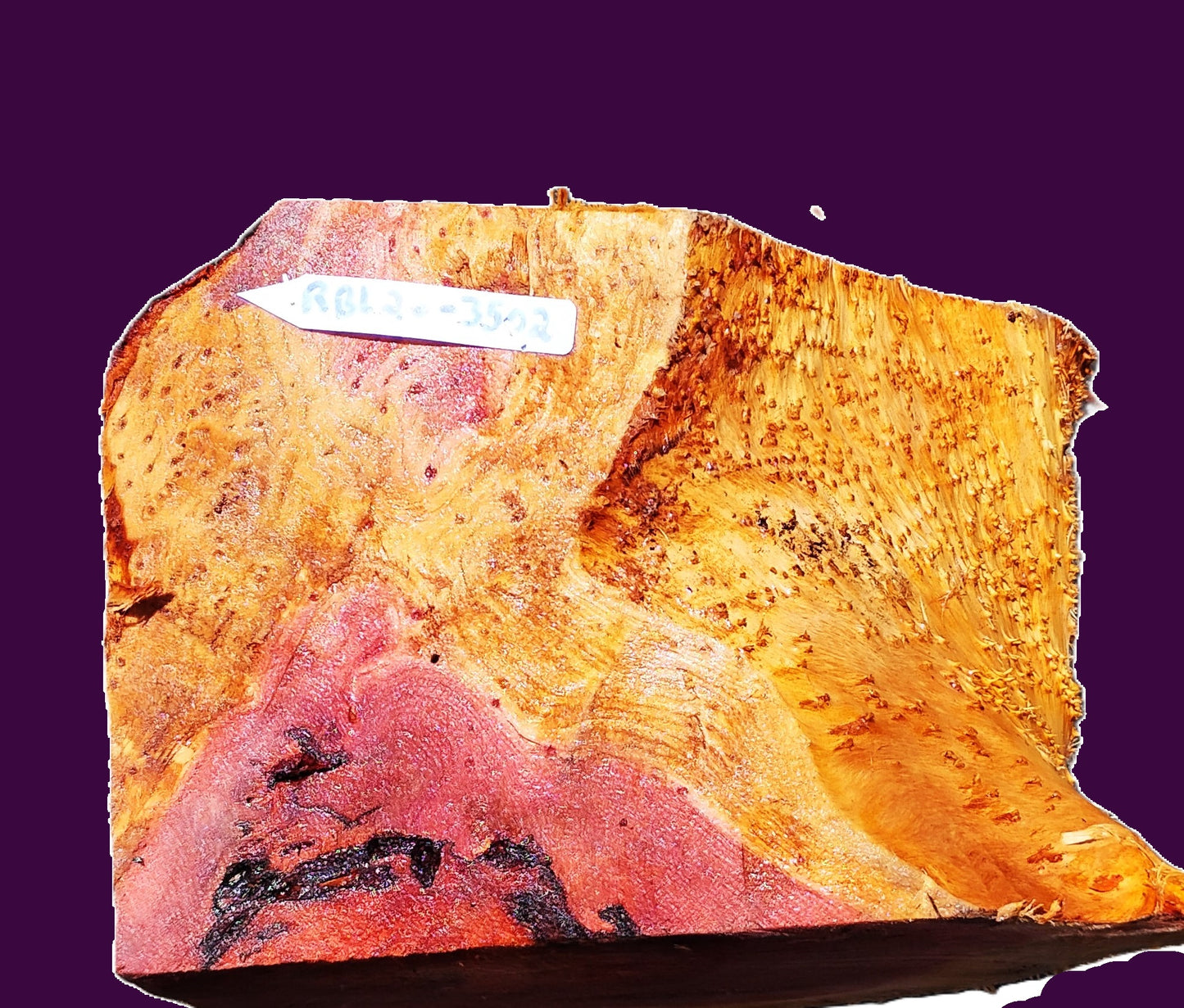 redwood lace Burl Block | Bowl Turning | DIY  | Craft-wood | rbl26-3502