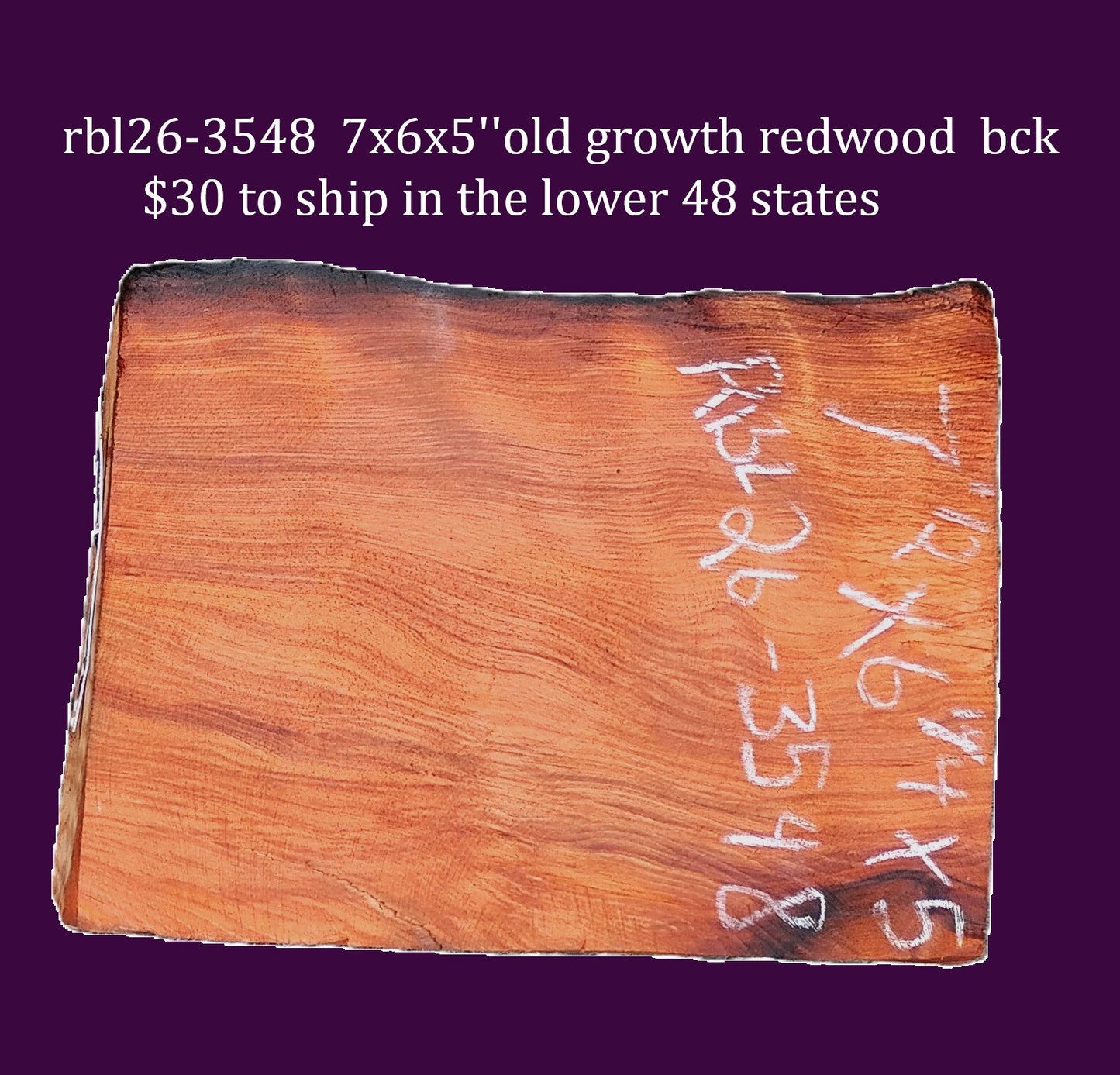 Redwood Burl Cap | bowl turning | DIY | Craft Wood | live edge | rbl26-3548