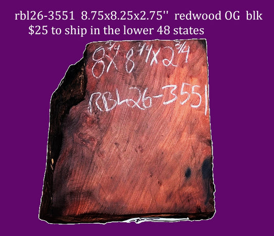 Redwood Old Growth | bowl turning | DIY | Craft Wood | live edge | rbl26-3551