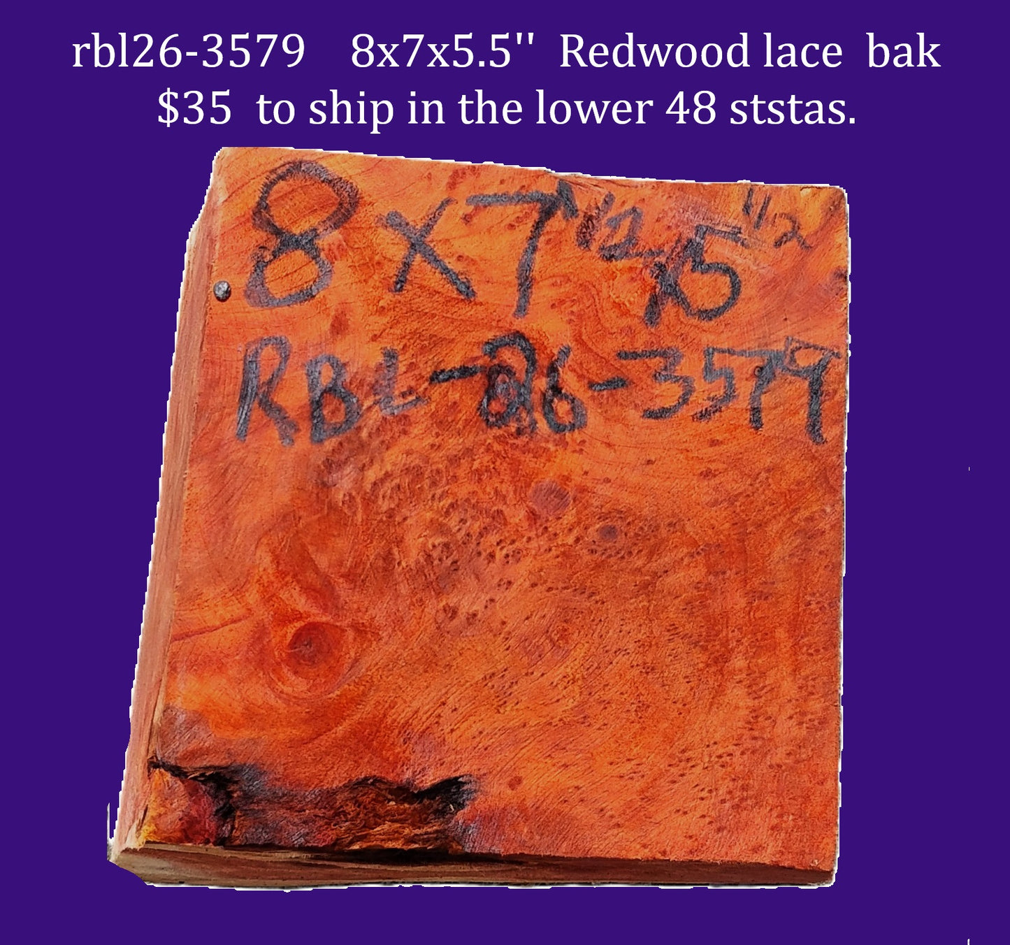 Redwood Lace| bowl turning | DIY | Craft Wood | live edge | rbl26-3579