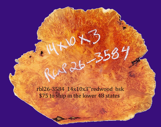 Redwood | DIY | Craft Wood | live edge | rcap26-3584