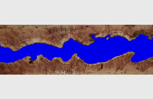 epoxy river table | live edge slab | Sitka Willow | 24SW-0319