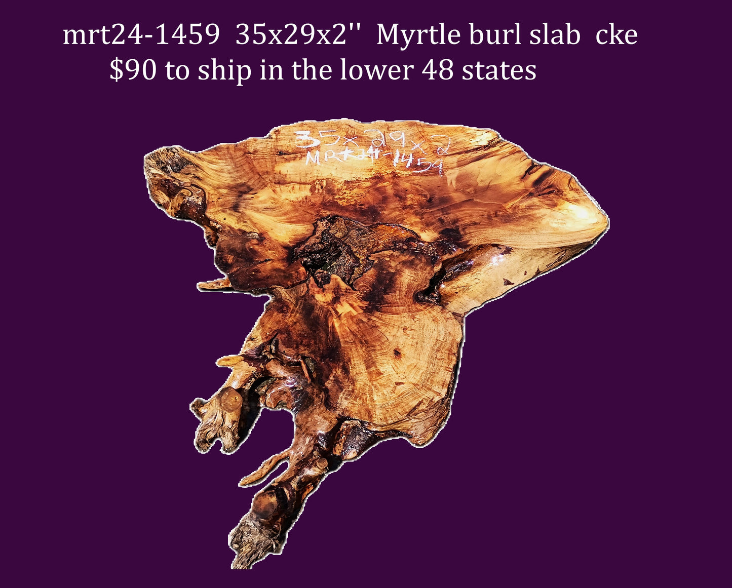 myrtle burl | river table | DIY | Live edge slab | mrt24-1459 (Copy)
