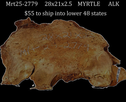 Myrtle Burl Slab | Live Edge | River Table | DIY | Mrt25-2779