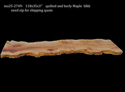 Maple Burl | Live Edge Slab | River Table | DIY | MA25-2749