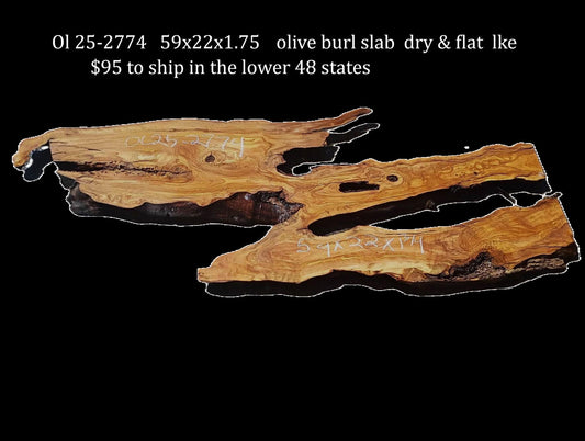Olive Wood | Live Edge | River Table | DIY | ol25-2774