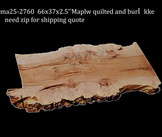 Maple Burl | Live Edge Slab | River Table | DIY | MA25-2760