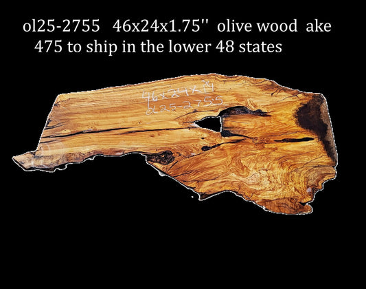Olive Wood | Live Edge | River Table | DIY | ol25-2755