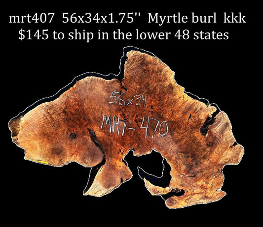 Myrtle Burl Slab | Live Edge | river table | DIY | Mrt407