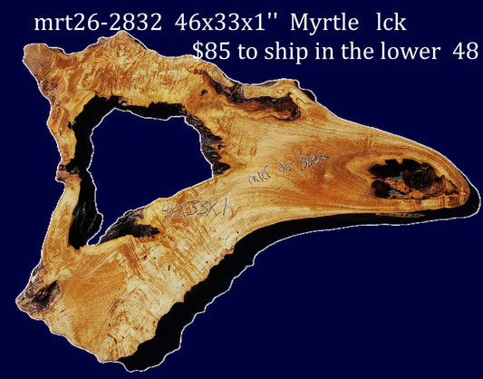 Myrtle Burl | DIY | Table | Craft Wood | MRT26-2832