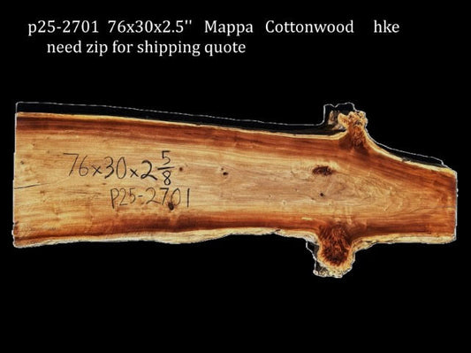 CottonWood Burl  | Live Edge |  DIY Crafts | River Table | P25-2701