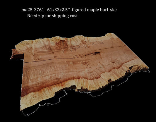 Maple Burl | Live Edge Slab | River Table | DIY | MA25-2761