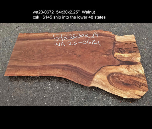 Walbut slab | live edge | DIY craft wood | Burl table | r23-0943
