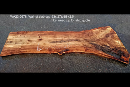 Walnut burl | epoxy river table | live edge slab | DIY ideas | wa23-0679