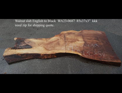 Walnut grafted slab | DIY Craft Wood | Walnut Table | Wal23-0687