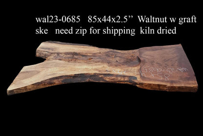 Walnut grafted slab| DIY Craft Wood | Walnut Table | Wal23-0685