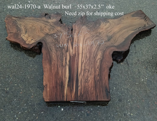 Walnut Burl |  DIY Crafts | Headboard | Live Edge | Wal24-1970