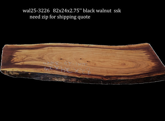Black Walnut | DIY | Live Edge | River Table | Counter | Wal25-3226