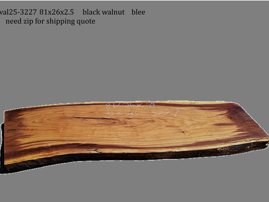 Black Walnut | DIY | Live Edge | River Table | Wal25-3227